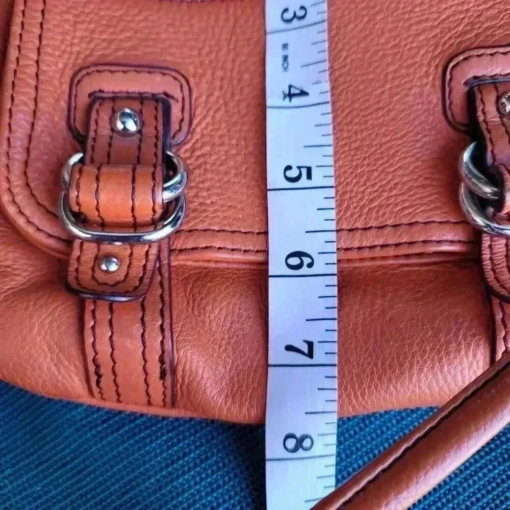 Etienne Aigner Orange Leather Crossbody Bag - Picture 13 of 13